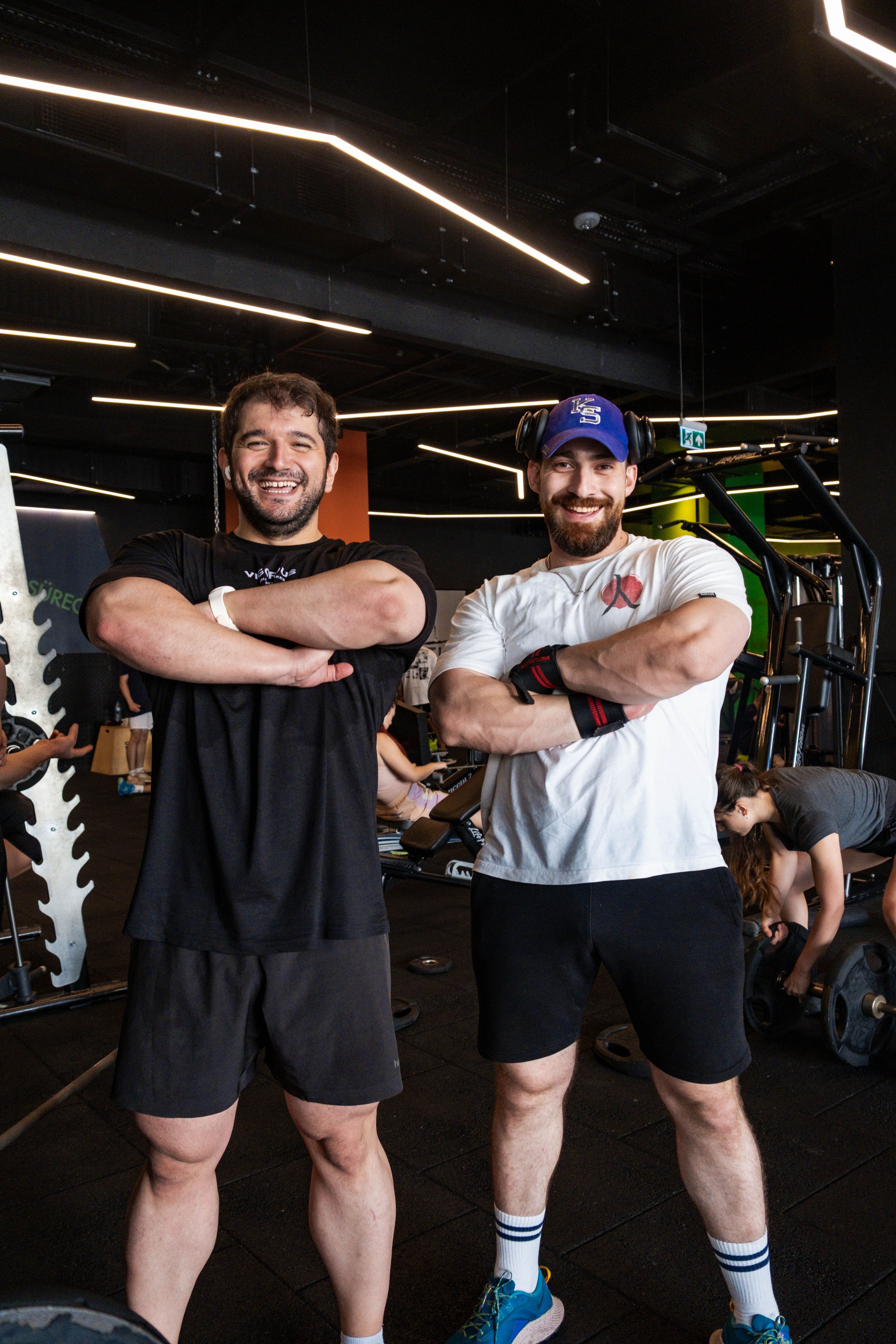 Confident lifter in the gym
